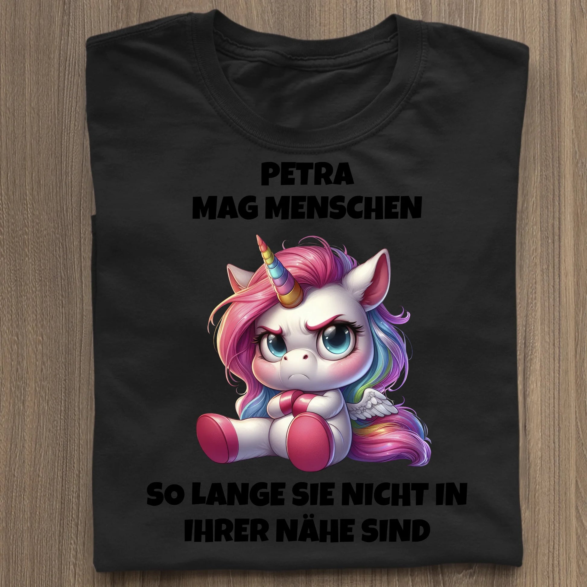 Ich mag Menschen - Organic Women's Shirt (personalisierbar) Serena T-Shirt ST ST Black
