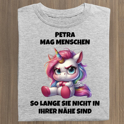 Ich mag Menschen - Organic Women's Shirt (personalisierbar) Serena T-Shirt ST ST Heather-Grey