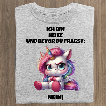Nein - Organic Women's Shirt (personalisierbar) Serena T-Shirt ST ST Heather-Grey