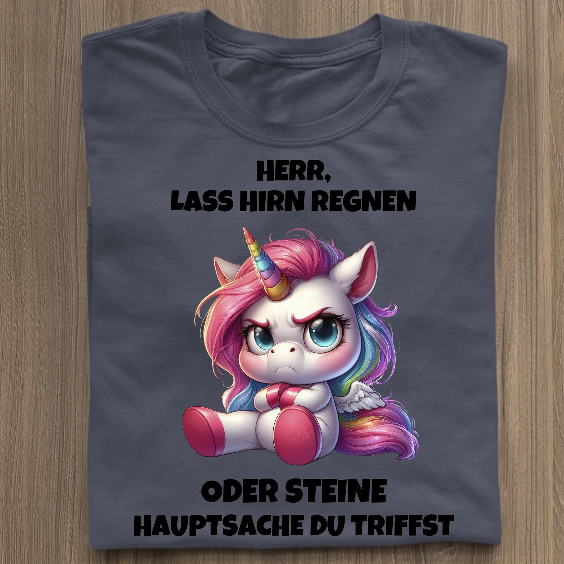 Lass Hirn regnen - Organic Women's Shirt (personalisierbar) Serena T-Shirt ST ST French-Navy