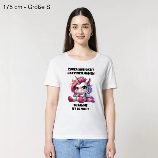 Zuverlässigkeit hat einen Namen - Organic Women's Shirt (personalisierbar)