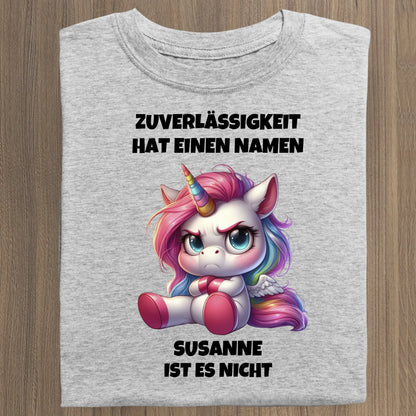 Zuverlässigkeit hat einen Namen - Organic Women's Shirt (personalisierbar) Serena T-Shirt ST ST Heather-Grey