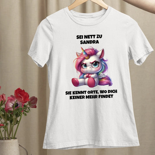 Sei nett - Organic Women's Shirt (personalisierbar)