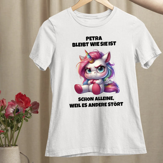 Ich bleibe wie ich bin - Organic Women's Shirt (personalisierbar)