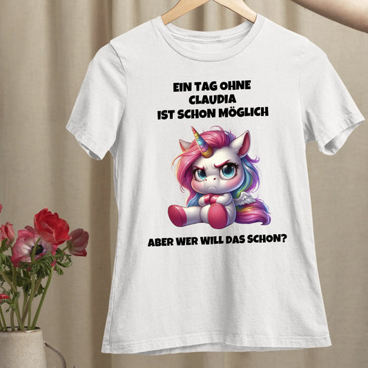 Wer will das schon? - Organic Women's Shirt (personalisierbar)