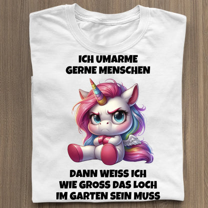 Ich umarme gerne Menschen - Organic Women's Shirt (personalisierbar) Serena T-Shirt ST ST White