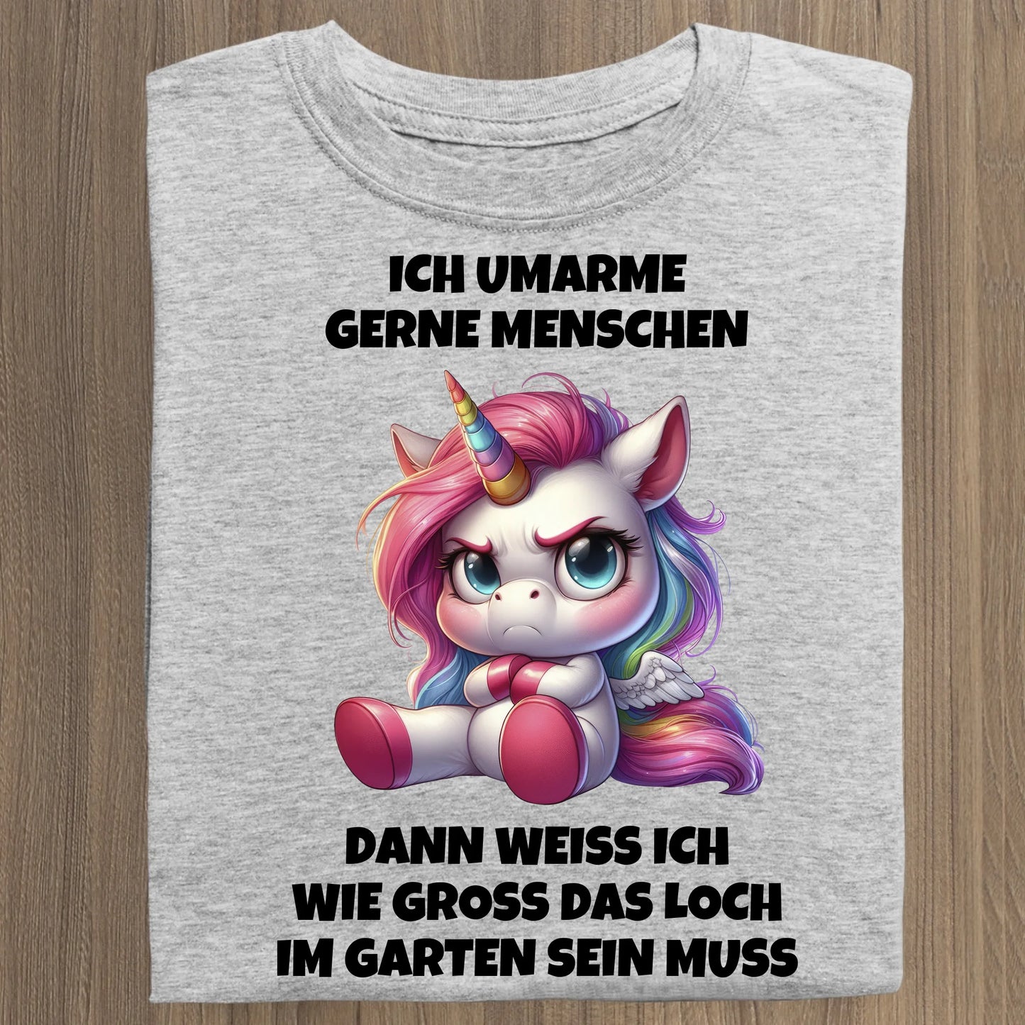 Ich umarme gerne Menschen - Organic Women's Shirt (personalisierbar) Serena T-Shirt ST ST Heather-Grey
