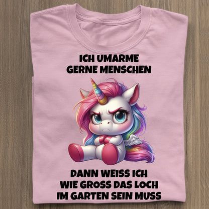 Ich umarme gerne Menschen - Organic Women's Shirt (personalisierbar)