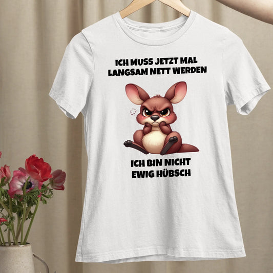 Nicht ewig hübsch - Organic Women's Shirt (personalisierbar)