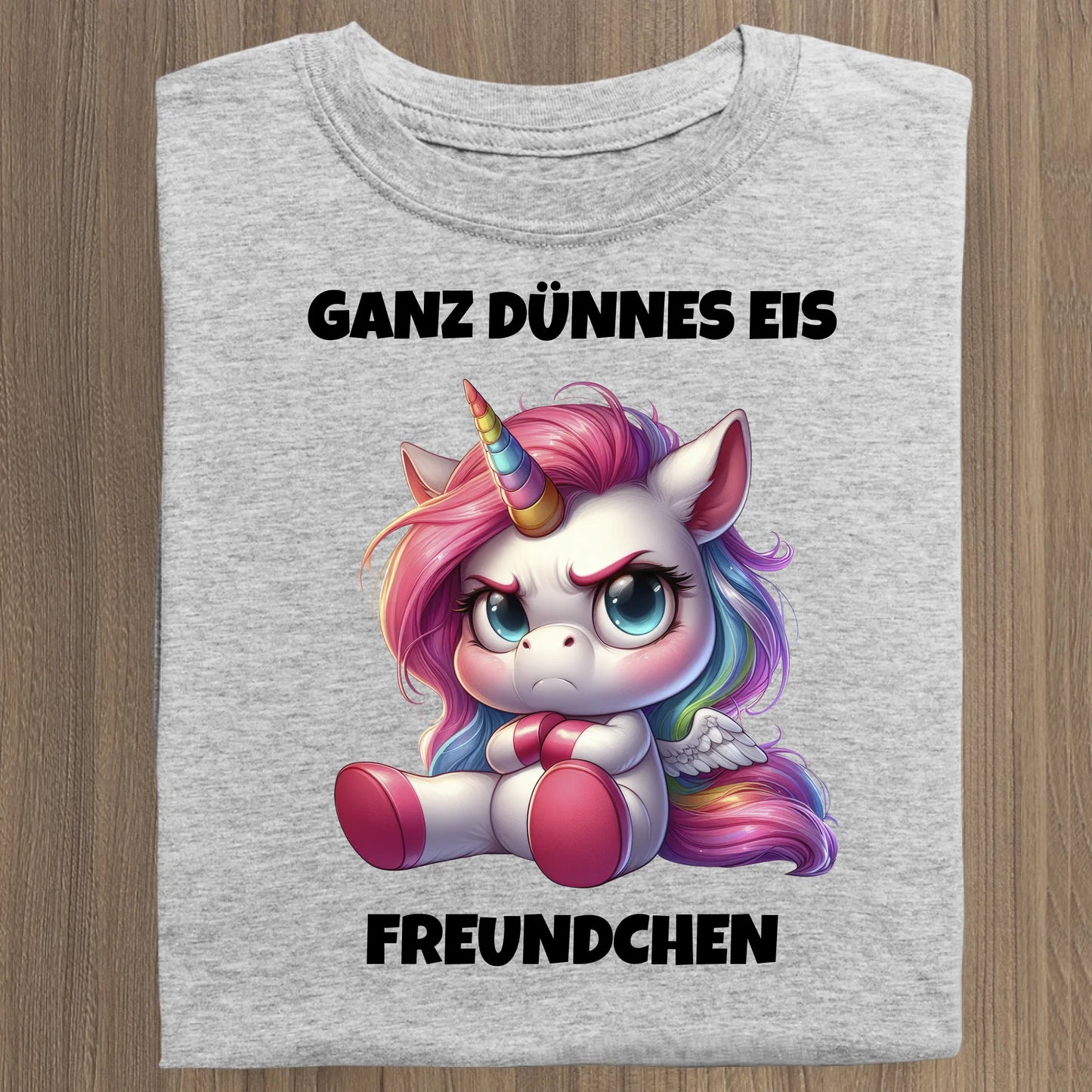 Ganz dünnes Eis - Organic Women's Shirt (personalisierbar) Serena T-Shirt ST ST Heather-Grey