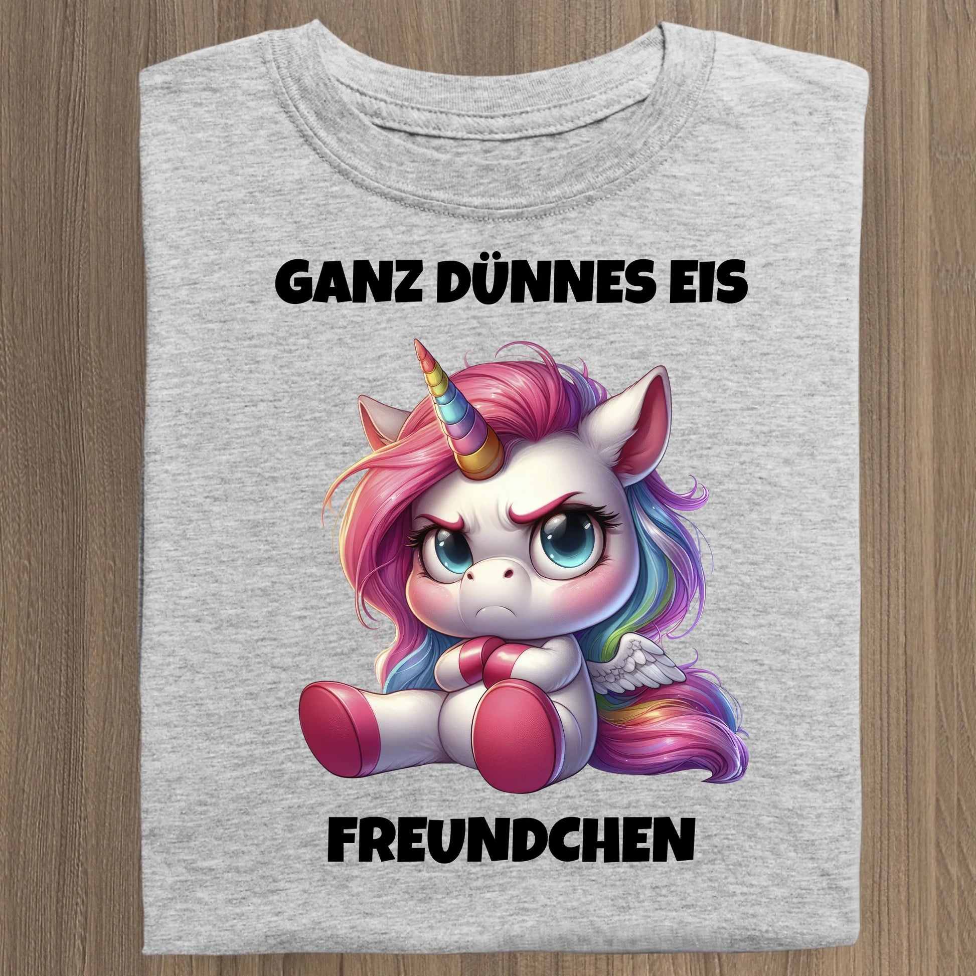 Ganz dünnes Eis - Organic Women's Shirt (personalisierbar) Serena T-Shirt ST ST Heather-Grey