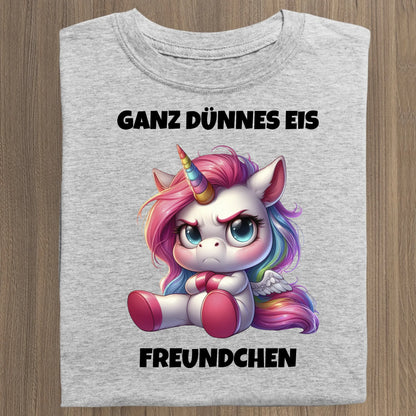 Ganz dünnes Eis - Organic Women's Shirt (personalisierbar) Serena T-Shirt ST ST Heather-Grey