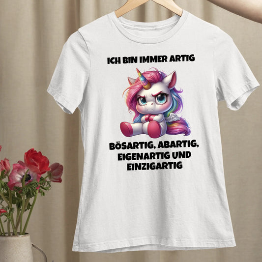 Immer artig - Organic Women's Shirt (personalisierbar)