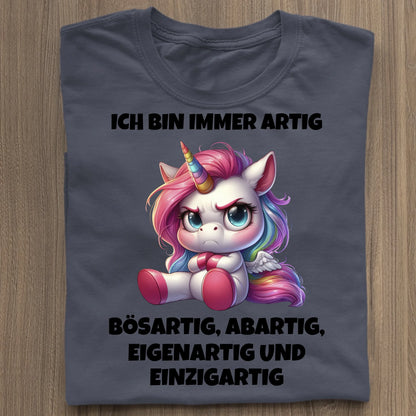 Immer artig - Organic Women's Shirt (personalisierbar) Serena T-Shirt ST ST French-Navy