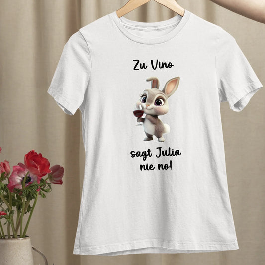 Zu Vino sag ich nie no! - Organic Women's Shirt (personalisierbar)