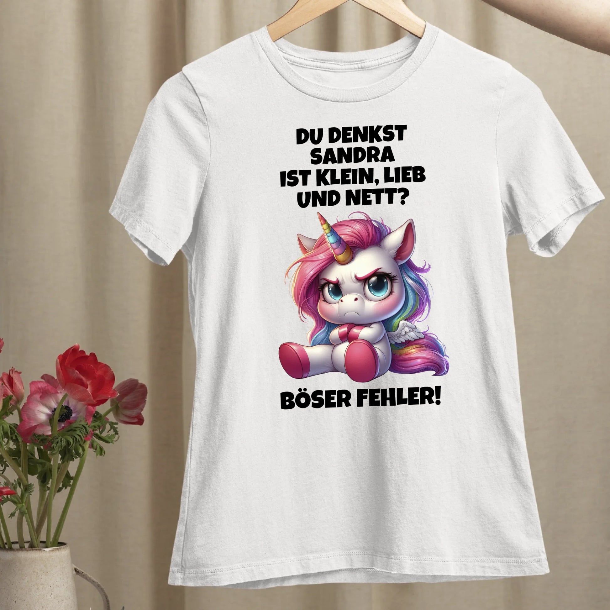 Klein, lieb und nett - Organic Women's Shirt (personalisierbar)