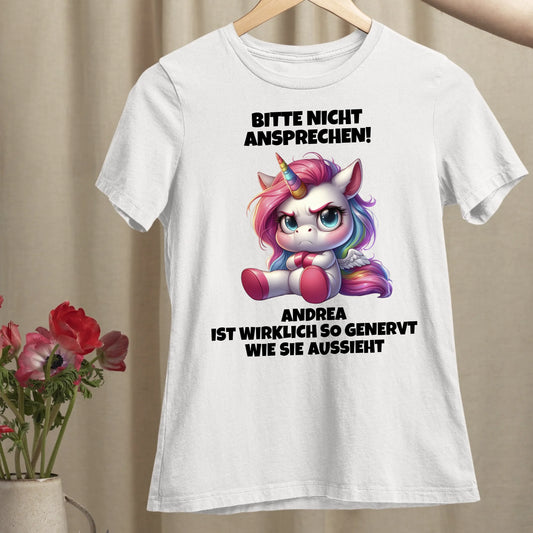 Nicht ansprechen! - Organic Women's Shirt (personalisierbar)