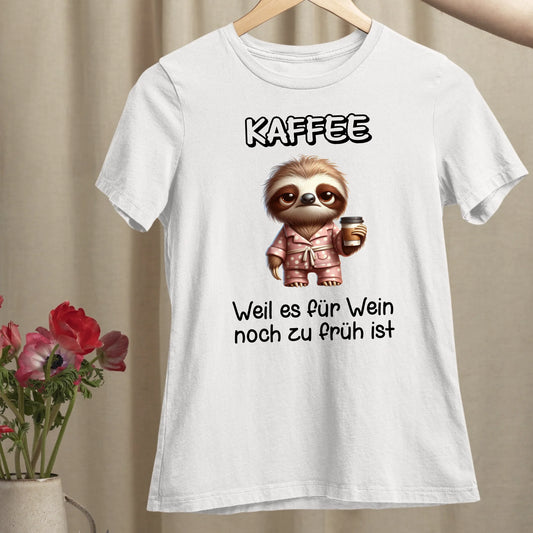 Zu früh für Wein - Organic Women's Shirt (personalisierbar)