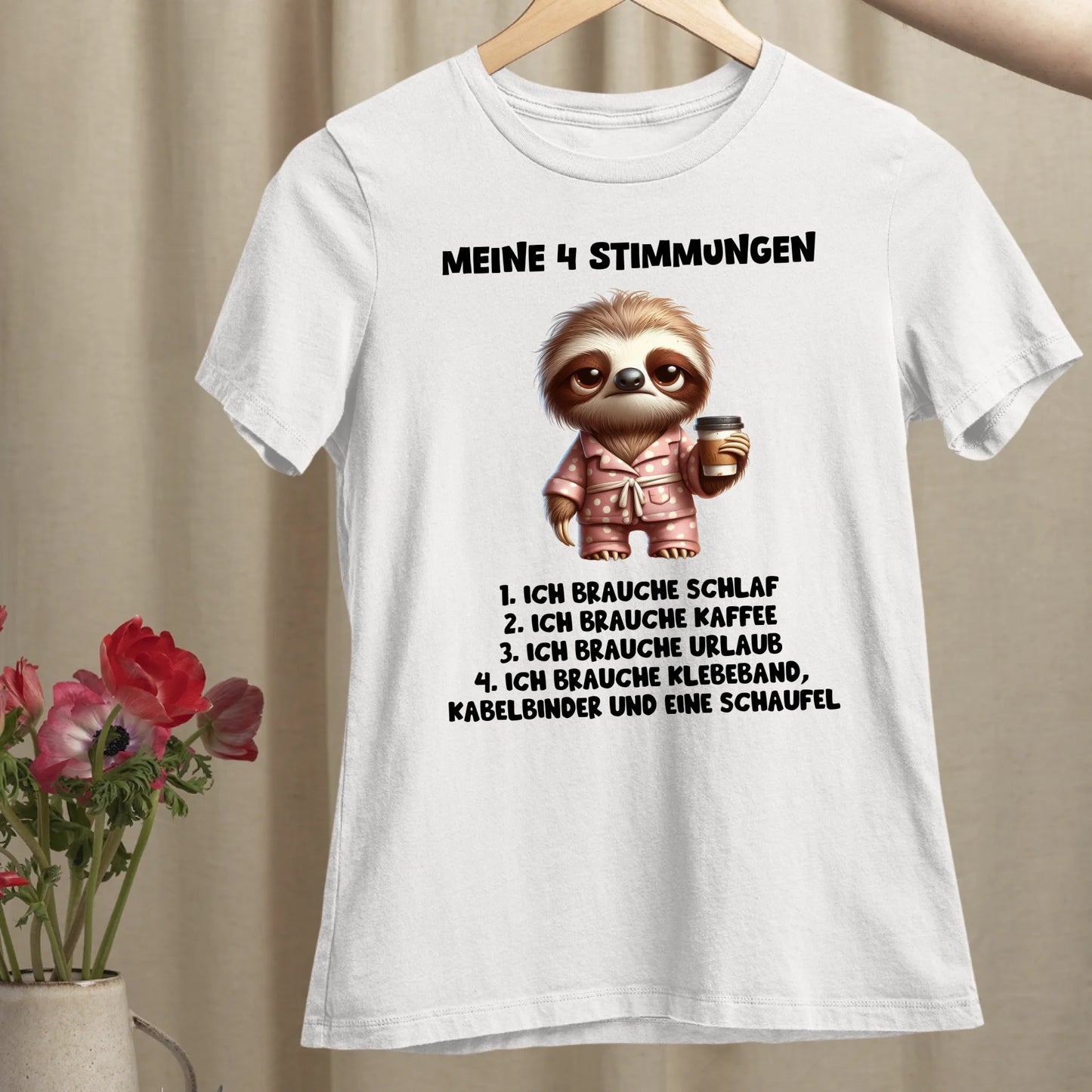 Meine 4 Stimmungen - Organic Women's Shirt (personalisierbar)