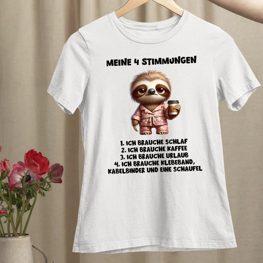 Meine 4 Stimmungen - Organic Women's Shirt (personalisierbar)