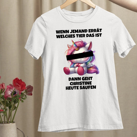 Wer errät das Tier? - Organic Women's Shirt (personalisierbar)