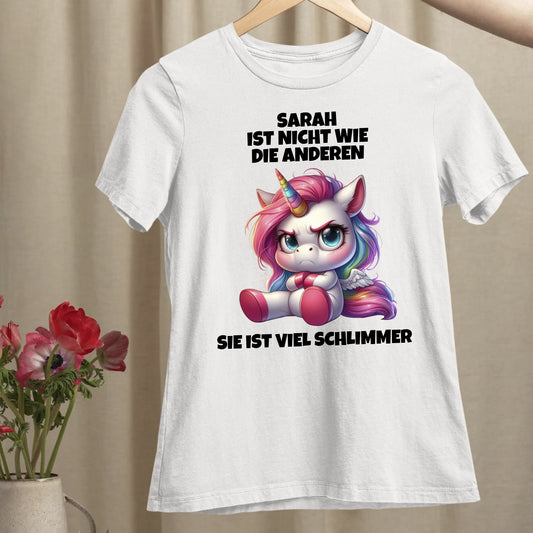 Nicht wie die anderen - Organic Women's Shirt (personalisierbar)