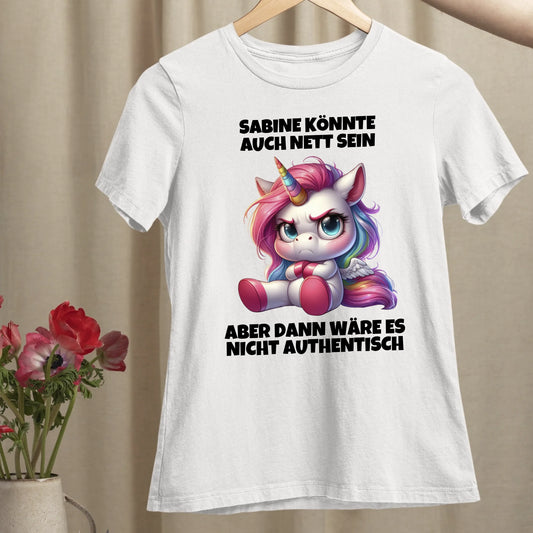 Nicht authentisch - Organic Women's Shirt (personalisierbar)