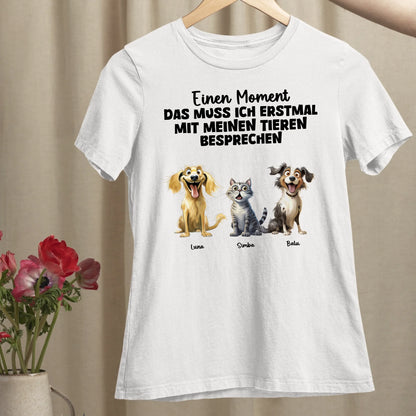 Das muss ich erst besprechen - Organic Women's Shirt (personalisierbar)