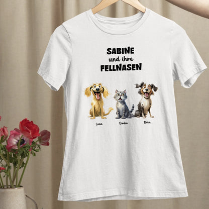 Meine Fellnasen - Organic Women's Shirt (personalisierbar)