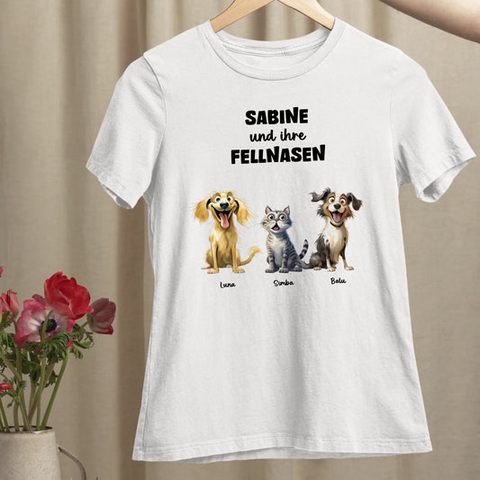 Meine Fellnasen - Organic Women's Shirt (personalisierbar)