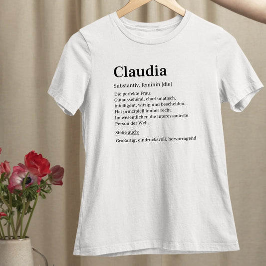 Definition - Organic Women's Shirt (personalisierbar)