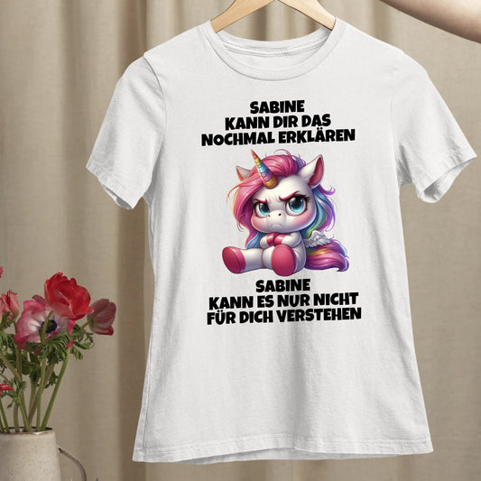 Erklären aber nicht verstehen - Organic Women's Shirt (personalisierbar)