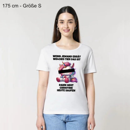 Wer errät das Tier? - Organic Women's Shirt (personalisierbar)