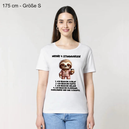Meine 4 Stimmungen - Organic Women's Shirt (personalisierbar)