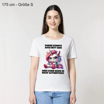 Nicht authentisch - Organic Women's Shirt (personalisierbar)