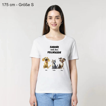 Meine Fellnasen - Organic Women's Shirt (personalisierbar)