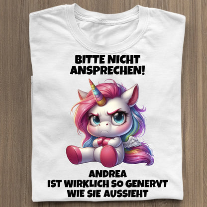 Nicht ansprechen! - Organic Women's Shirt (personalisierbar) Serena T-Shirt ST ST White