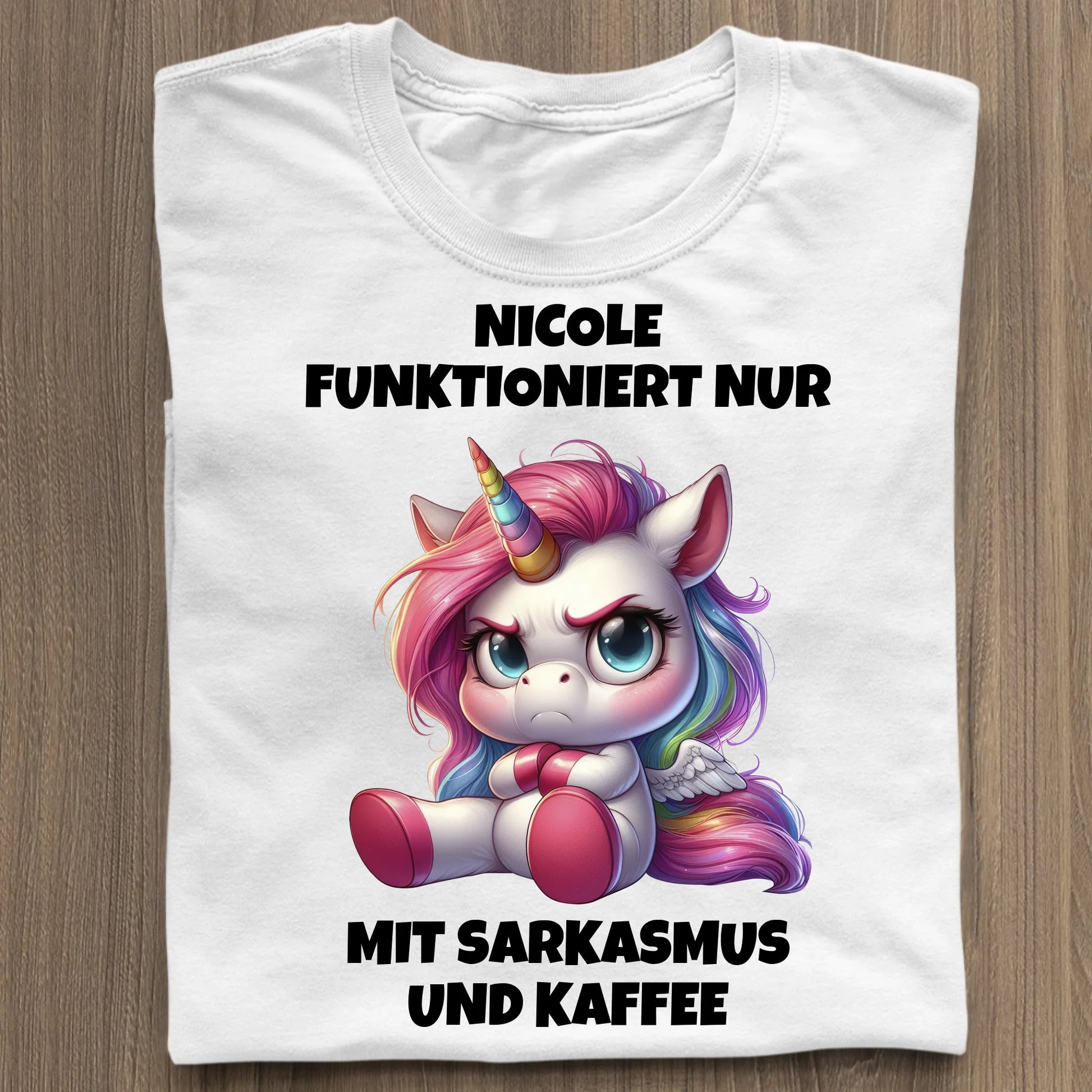 Sarkasmus und Kaffee - Organic Women's Shirt (personalisierbar) Serena T-Shirt ST ST White