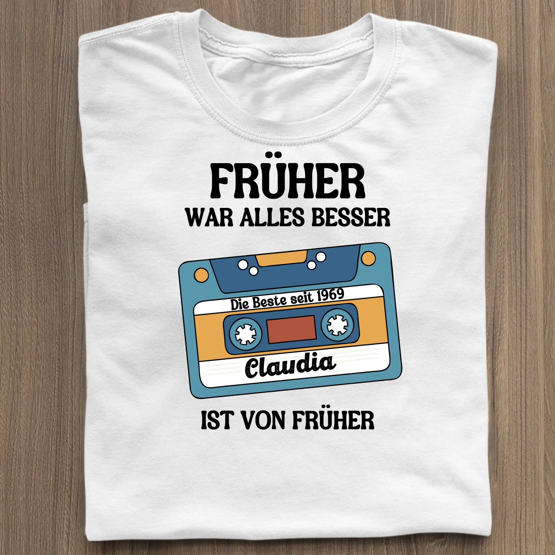 Früher war alles besser - Organic Women's Shirt (personalisierbar) Serena T-Shirt ST ST White
