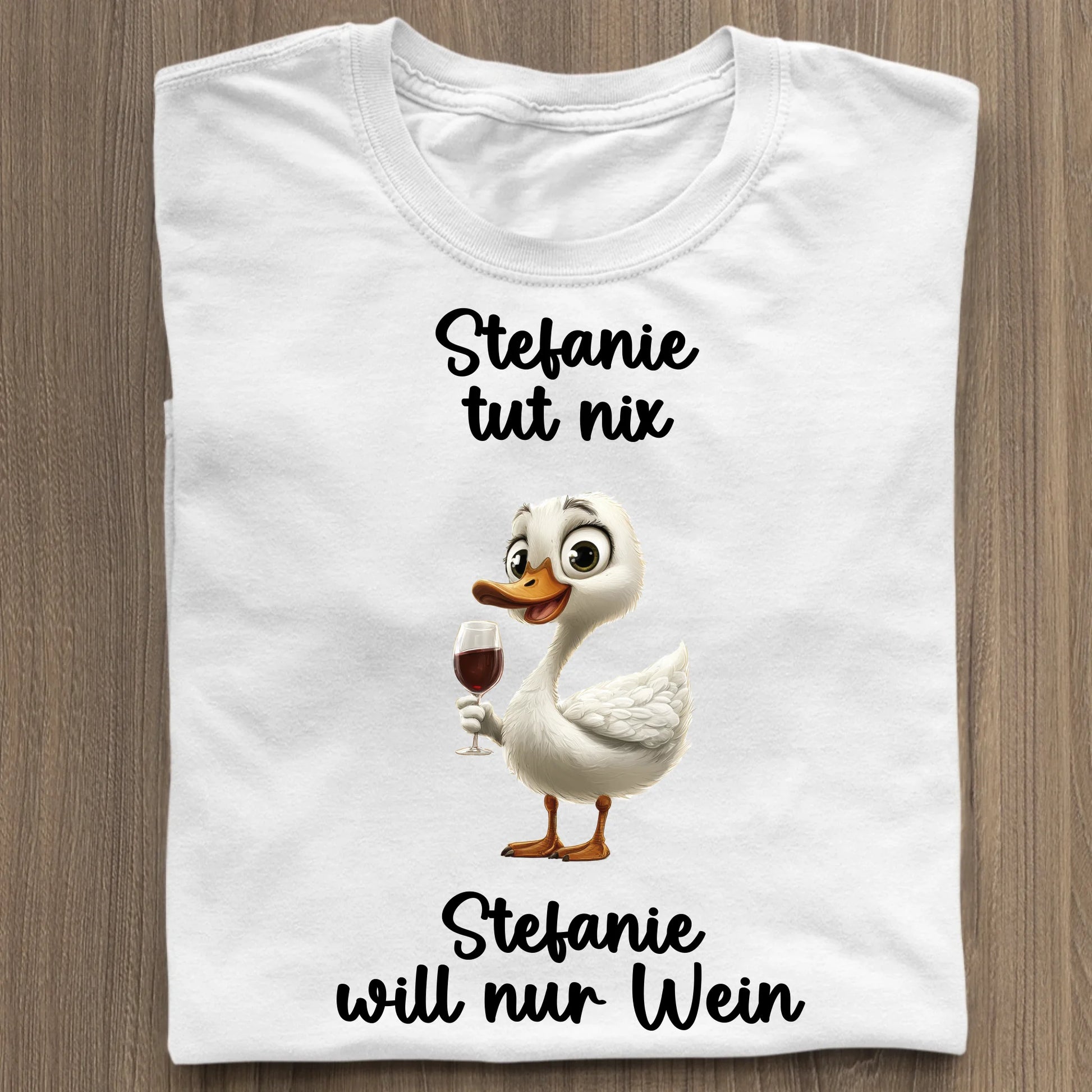 Ich will nur Wein - Organic Women's Shirt (personalisierbar) Serena T-Shirt ST ST White