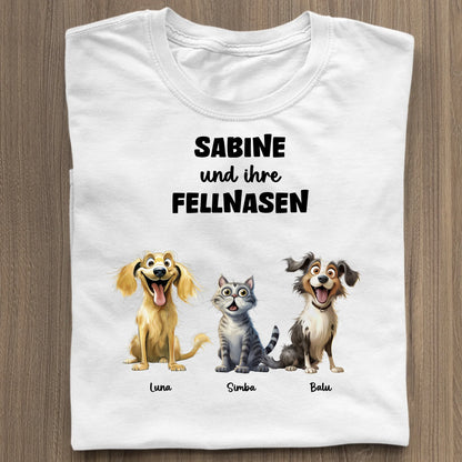 Meine Fellnasen - Organic Women's Shirt (personalisierbar) Serena T-Shirt ST ST White