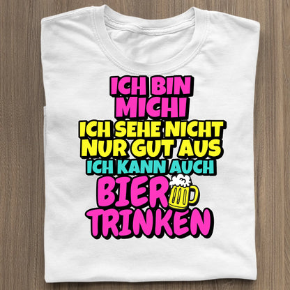 Ich kann auch Bier trinken - Organic Women's Shirt (personalisierbar) Serena T-Shirt ST ST White
