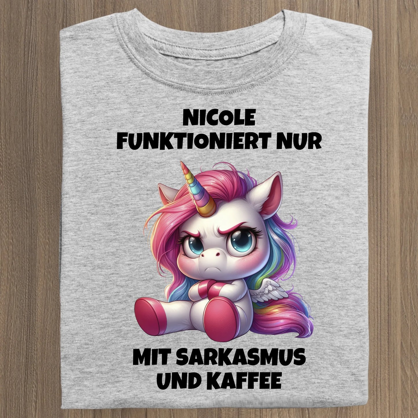 Sarkasmus und Kaffee - Organic Women's Shirt (personalisierbar) Serena T-Shirt ST ST Heather-Grey
