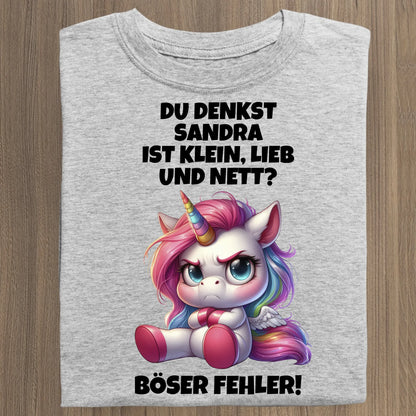 Klein, lieb und nett - Organic Women's Shirt (personalisierbar) Serena T-Shirt ST ST Heather-Grey