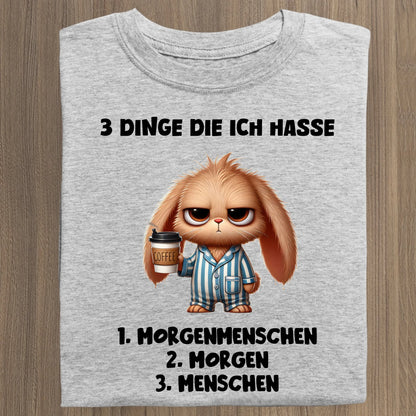 3 Dinge die ich hasse - Organic Women's Shirt (personalisierbar) Serena T-Shirt ST ST Heather-Grey
