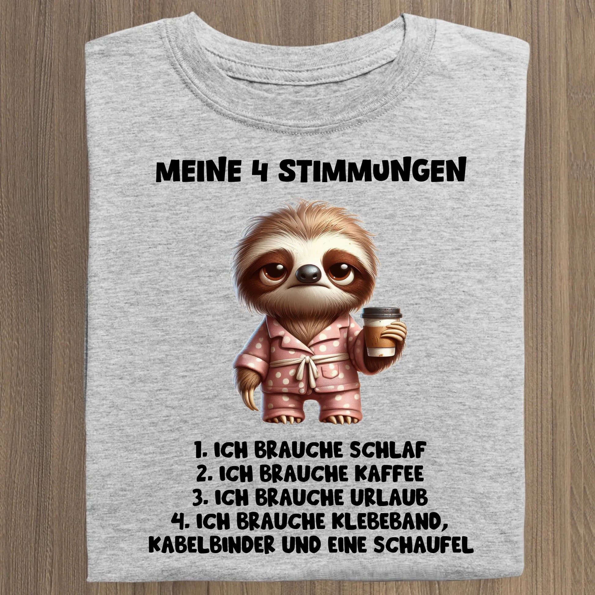 Meine 4 Stimmungen - Organic Women's Shirt (personalisierbar) Serena T-Shirt ST ST Heather-Grey