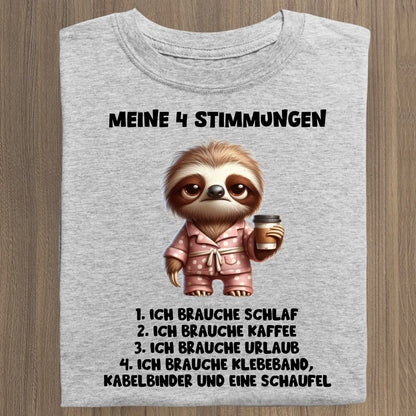 Meine 4 Stimmungen - Organic Women's Shirt (personalisierbar) Serena T-Shirt ST ST Heather-Grey
