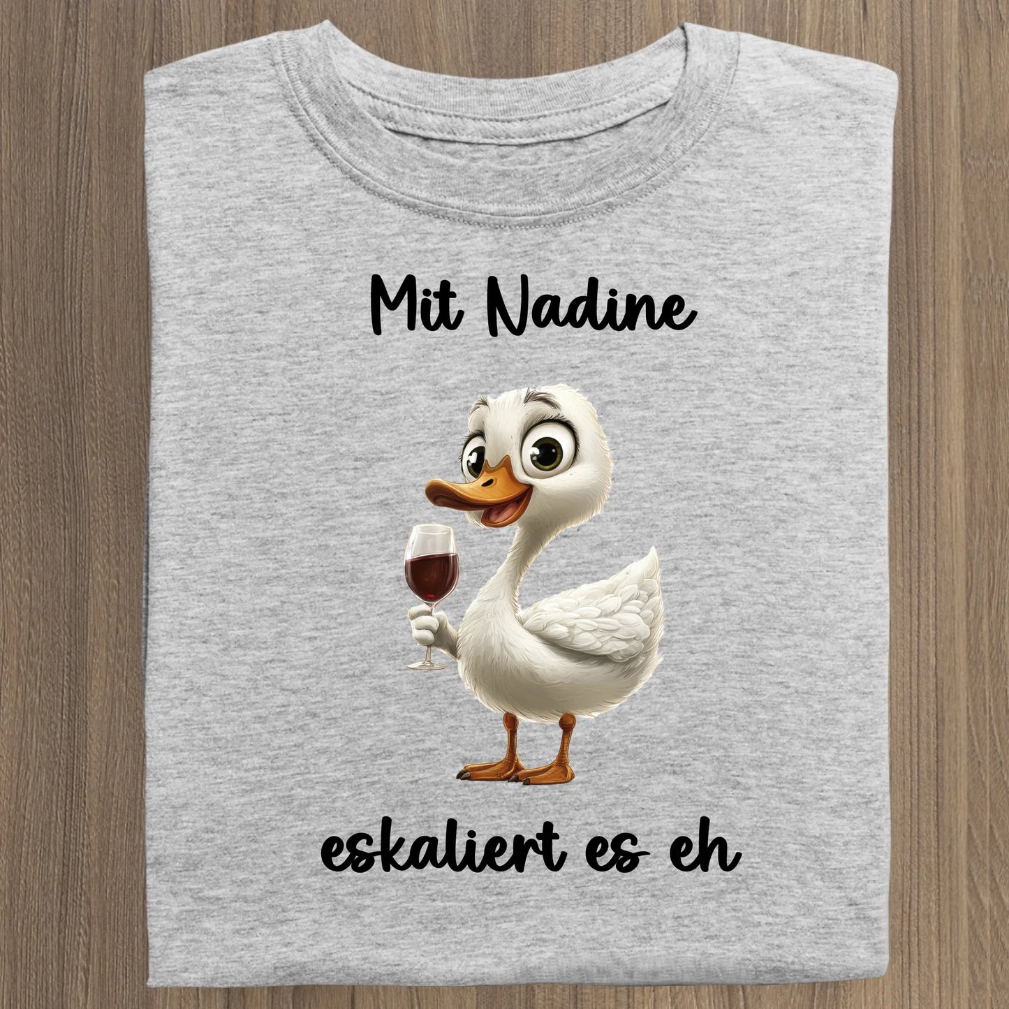 Es eskaliert eh - Organic Women's Shirt (personalisierbar) Serena T-Shirt ST ST Heather-Grey