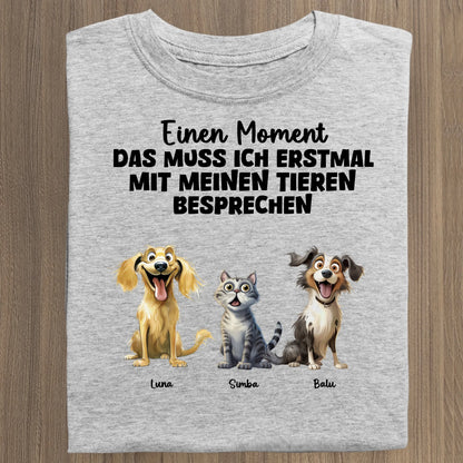 Das muss ich erst besprechen - Organic Women's Shirt (personalisierbar) Serena T-Shirt ST ST Heather-Grey