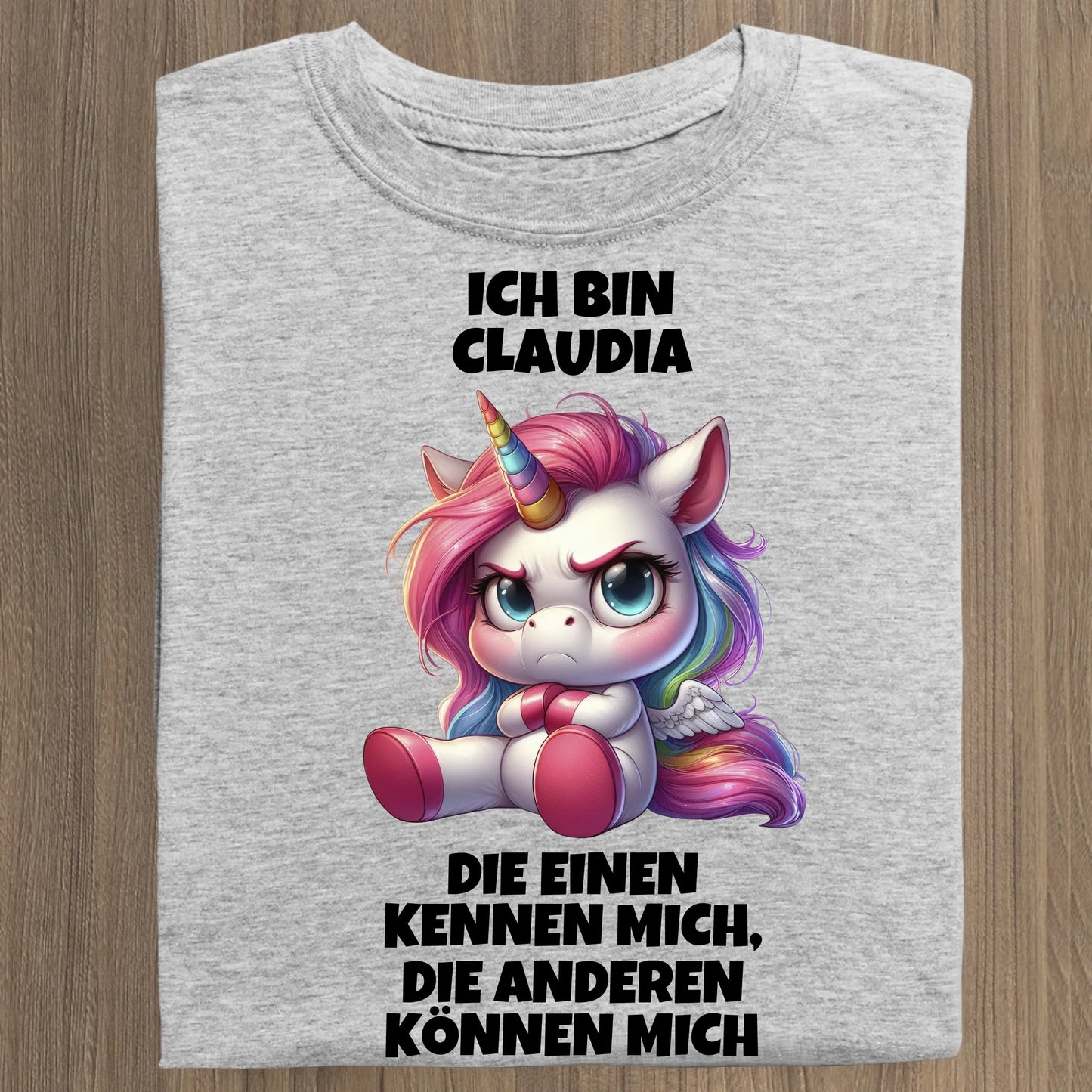 Die einen kennen mich - Organic Women's Shirt (personalisierbar) Serena T-Shirt ST ST Heather-Grey
